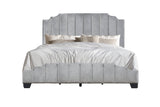 Comfort Cloud Grey Velvet Queen Bed by Happy Homes at Eve Furniture