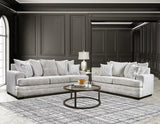 Comfort Vibe Oyster Sofa & Loveseat by Happy Homes at Eve Furniture