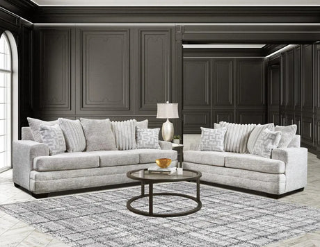 Comfort Vibe Oyster Sofa & Loveseat by Happy Homes at Eve Furniture