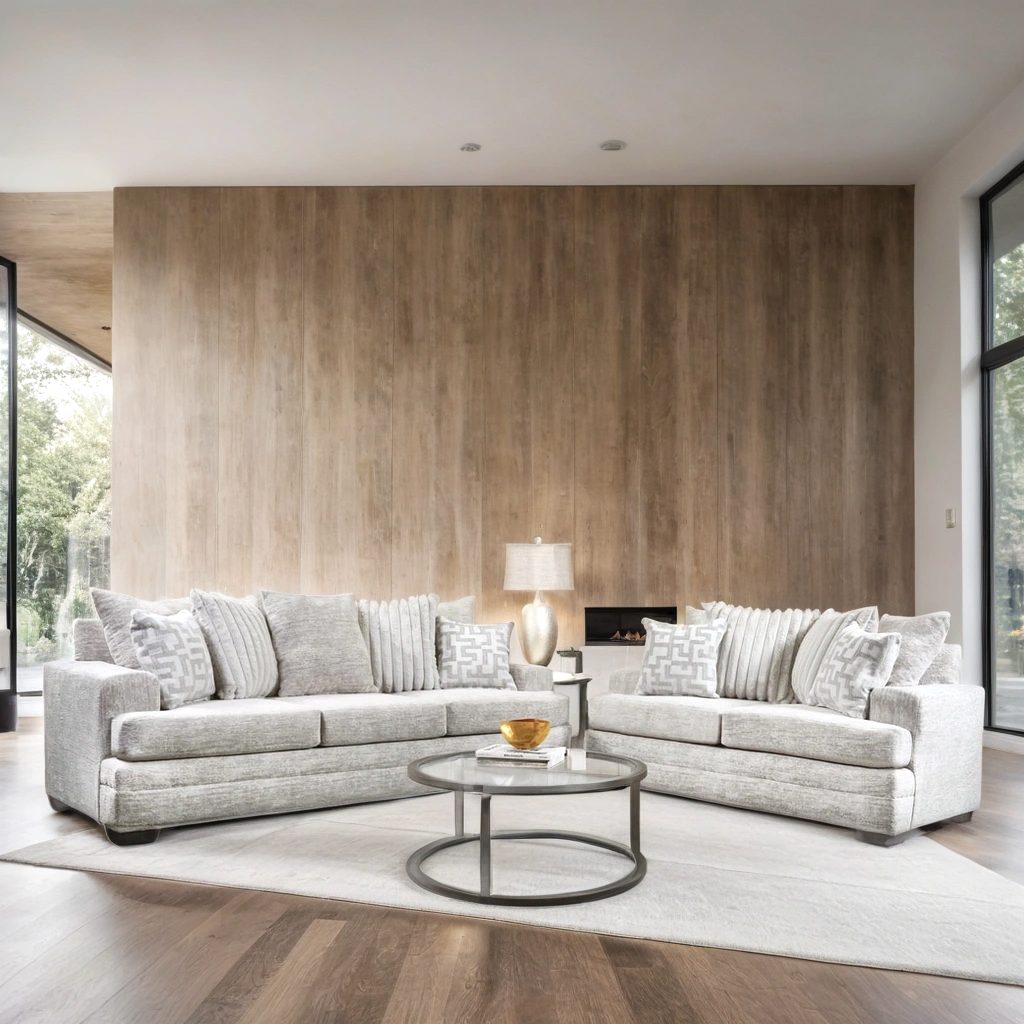 Comfort Vibe Oyster Sofa & Loveseat by Happy Homes at Eve Furniture