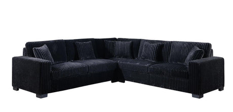 Comfy II Black 2-Piece Right Arm Facing (RAF) Sectional by New Era Innovations at Eve Furniture