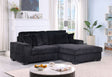 Comfy II Black 2-Piece Right Arm Facing (RAF) Sectional by New Era Innovations at Eve Furniture