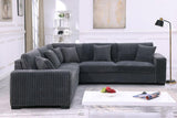 Comfy II Grey 2-Piece Right Arm Facing (RAF) Sectional by New Era Innovations at Eve Furniture