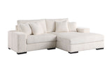 Comfy Ivory 2-Piece Right Arm Facing (RAF) Sectional by New Era Innovations at Eve Furniture