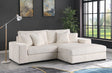 Comfy Ivory 2-Piece Right Arm Facing (RAF) Sectional by New Era Innovations at Eve Furniture