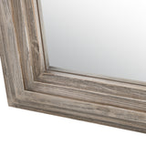 Commack Natural/Brown Wall Mirror by Crestview at Eve Furniture