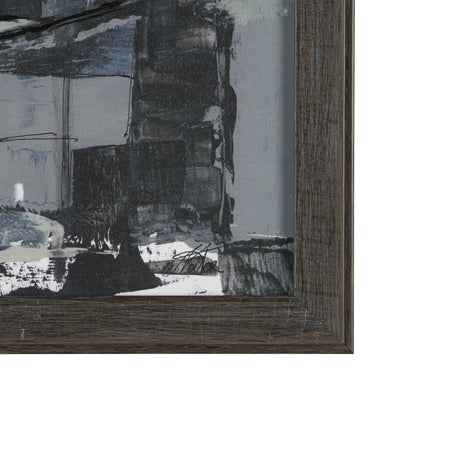 Community 1A by Mercana Studio Hand-Embellished Textured Framed Artwork Matted by Mercana at Eve Furniture