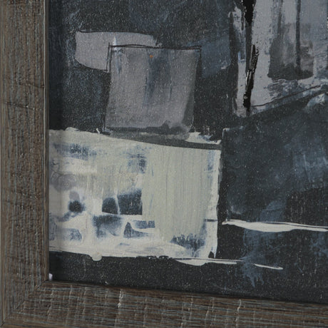 Community 1A by Mercana Studio Hand-Embellished Textured Framed Artwork Matted by Mercana at Eve Furniture