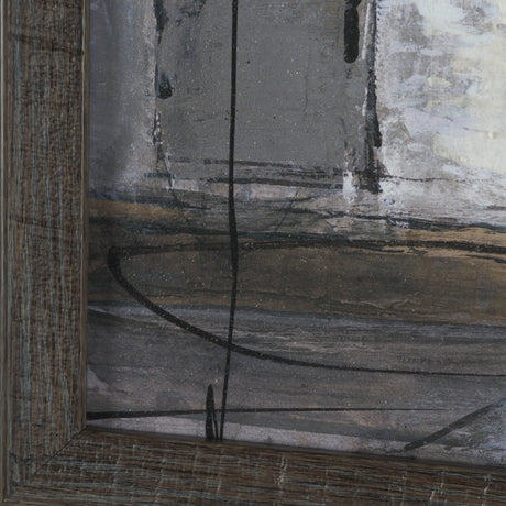 Community 1D by Mercana Studio Hand-Embellished Textured Framed Artwork Matted by Mercana at Eve Furniture