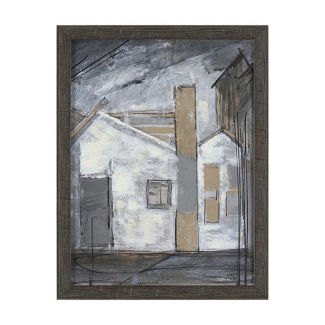 Community 1D by Mercana Studio Hand-Embellished Textured Framed Artwork Matted by Mercana at Eve Furniture