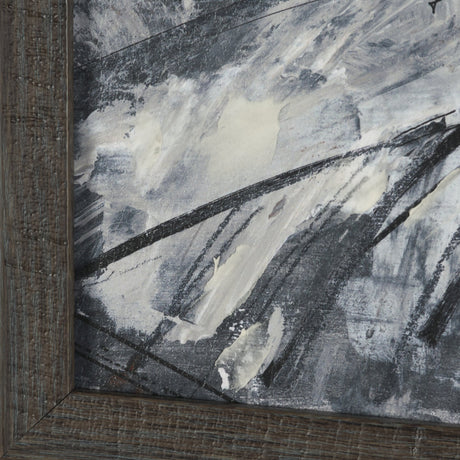 Community 2C by Mercana Studio Hand-Embellished Textured Framed Artwork Matted by Mercana at Eve Furniture