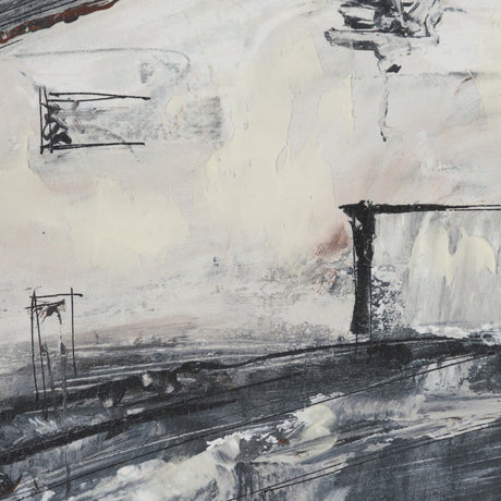 Community 2C by Mercana Studio Hand-Embellished Textured Framed Artwork Matted by Mercana at Eve Furniture
