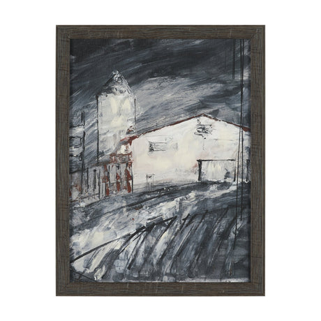 Community 2C by Mercana Studio Hand-Embellished Textured Framed Artwork Matted by Mercana at Eve Furniture