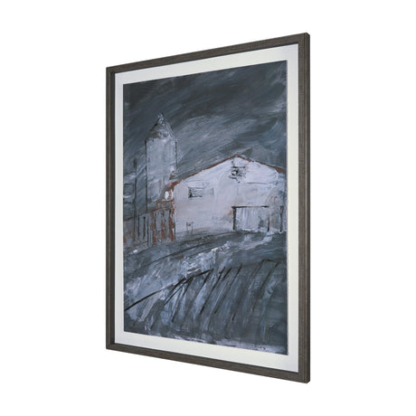 Community 2C by Mercana Studio Hand-Embellished Textured Framed Artwork Matted under Glass by Mercana at Eve Furniture