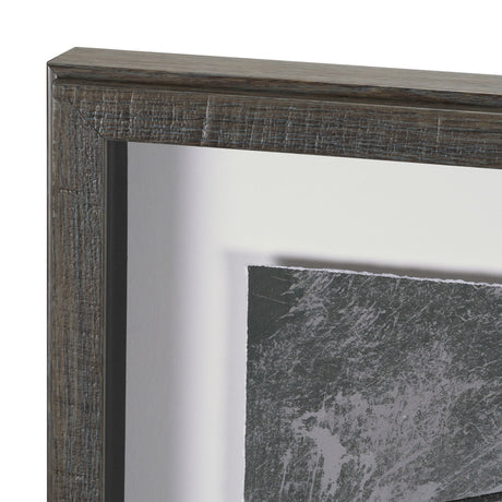 Community 2C by Mercana Studio Hand-Embellished Textured Framed Artwork Matted under Glass by Mercana at Eve Furniture