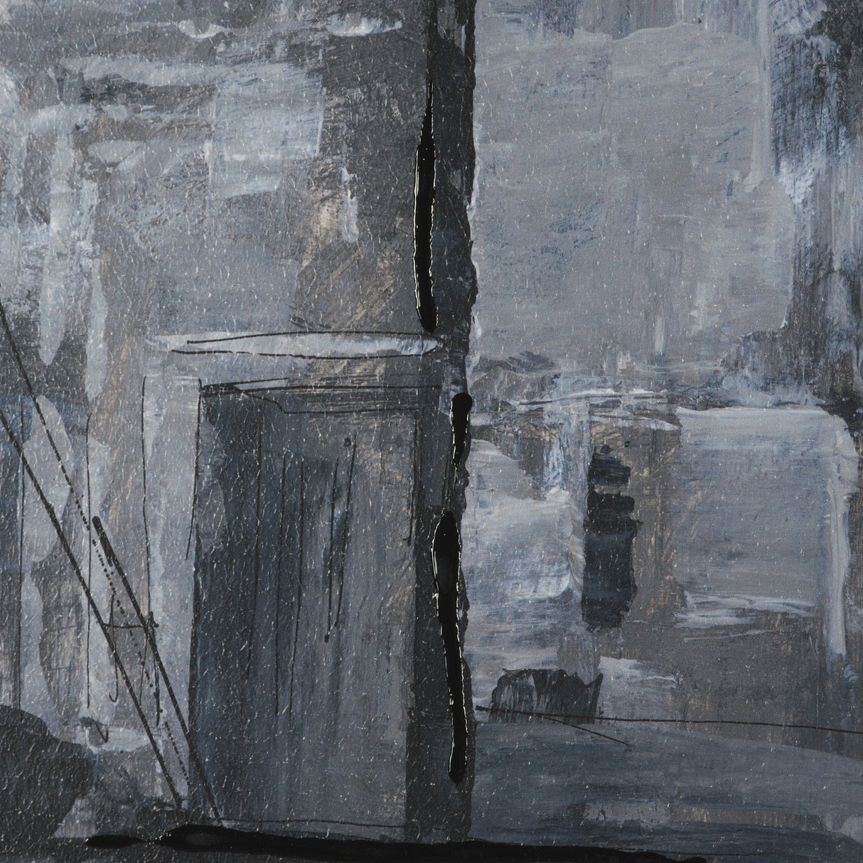 Community 2D by Mercana Studio Hand-Embellished Textured Framed Artwork Matted by Mercana at Eve Furniture