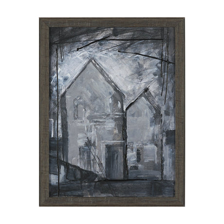 Community 2D by Mercana Studio Hand-Embellished Textured Framed Artwork Matted by Mercana at Eve Furniture