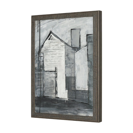 Community 3A by Mercana Studio Hand-Embellished Textured Framed Artwork Matted by Mercana at Eve Furniture