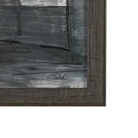 Community 3A by Mercana Studio Hand-Embellished Textured Framed Artwork Matted by Mercana at Eve Furniture