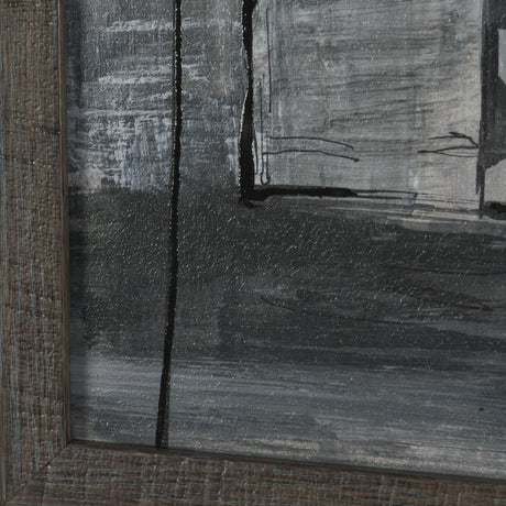 Community 3A by Mercana Studio Hand-Embellished Textured Framed Artwork Matted by Mercana at Eve Furniture