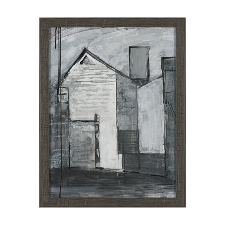 Community 3A by Mercana Studio Hand-Embellished Textured Framed Artwork Matted by Mercana at Eve Furniture