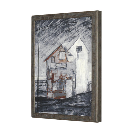 Community 3D by Mercana Studio Hand-Embellished Textured Framed Artwork Matted by Mercana at Eve Furniture