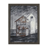 Community 3D by Mercana Studio Hand-Embellished Textured Framed Artwork Matted by Mercana at Eve Furniture