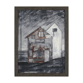 Community 3D by Mercana Studio Hand-Embellished Textured Framed Artwork Matted by Mercana at Eve Furniture