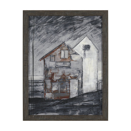 Community 3D by Mercana Studio Hand-Embellished Textured Framed Artwork Matted by Mercana at Eve Furniture