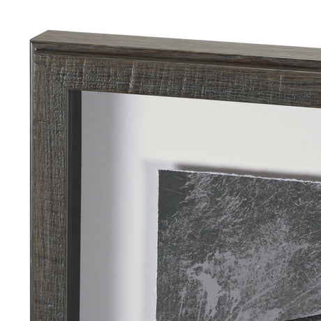 Community 3D by Mercana Studio Hand-Embellished Textured Framed Artwork Matted under Glass by Mercana at Eve Furniture