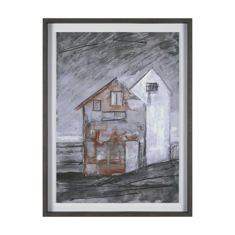 Community 3D by Mercana Studio Hand-Embellished Textured Framed Artwork Matted under Glass by Mercana at Eve Furniture