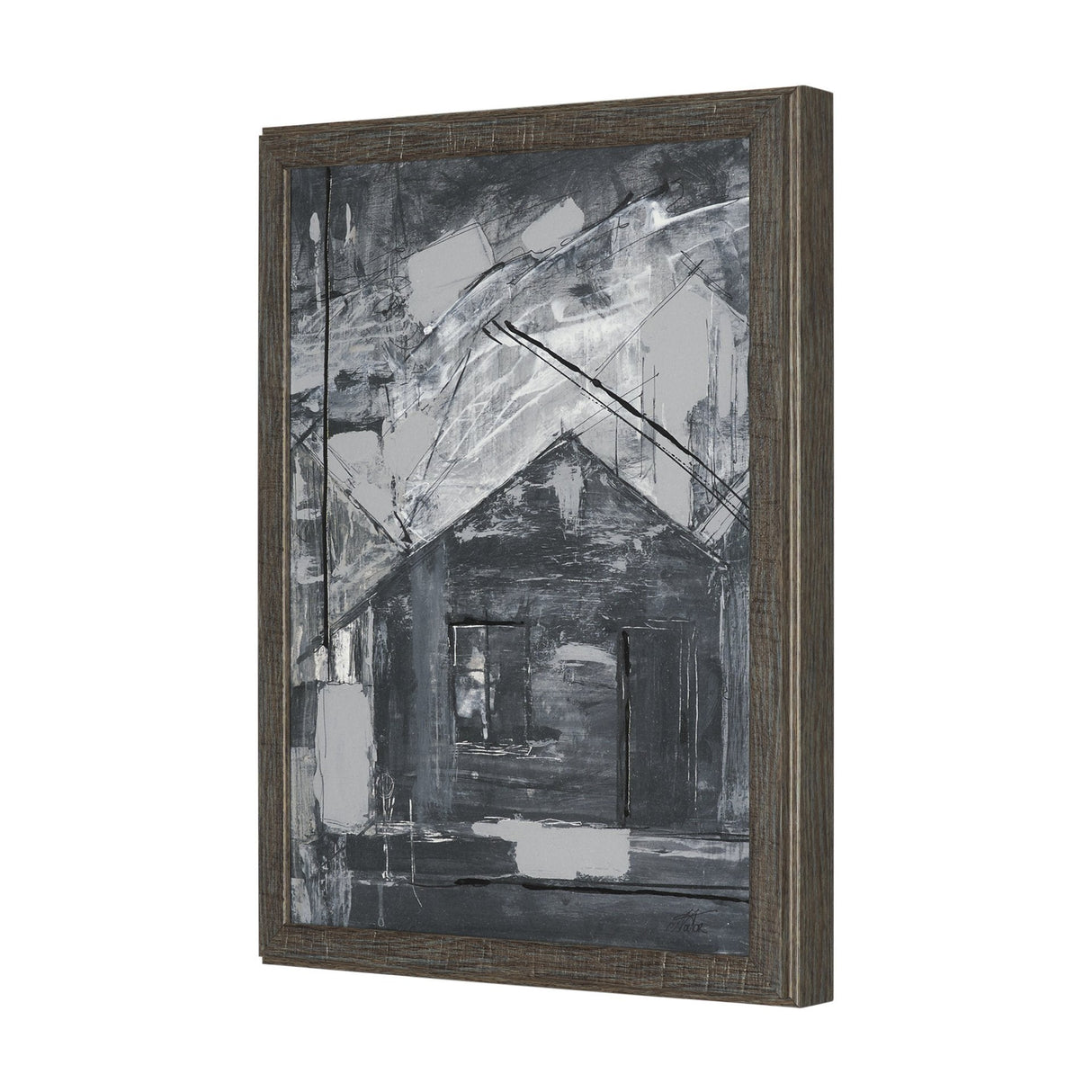 Community 4A by Mercana Studio Hand-Embellished Textured Framed Artwork Matted by Mercana at Eve Furniture