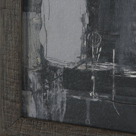 Community 4A by Mercana Studio Hand-Embellished Textured Framed Artwork Matted by Mercana at Eve Furniture