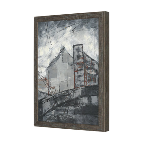 Community 4B by Mercana Studio Hand-Embellished Textured Framed Artwork Matted by Mercana at Eve Furniture