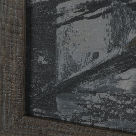 Community 4B by Mercana Studio Hand-Embellished Textured Framed Artwork Matted by Mercana at Eve Furniture