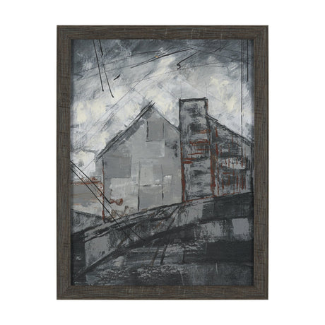 Community 4B by Mercana Studio Hand-Embellished Textured Framed Artwork Matted by Mercana at Eve Furniture