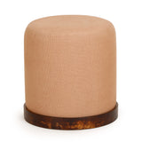 Como Burl and Cotton Jute Contract-Grade Accent Stool by TOV Furniture at Eve Furniture