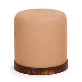 Como Burl and Cotton Jute Contract-Grade Accent Stool by TOV Furniture at Eve Furniture