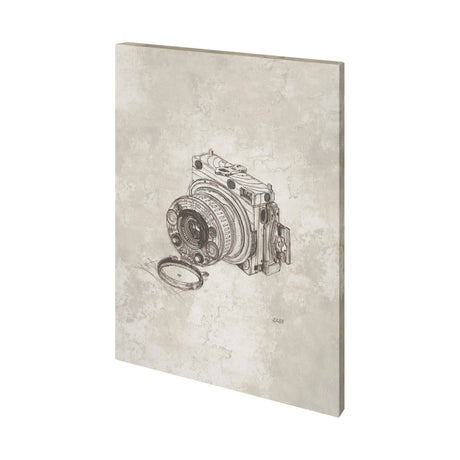 Compass Camera Bronze I by Mercana Studio a Hand Embellished Textured Canvas by Mercana at Eve Furniture