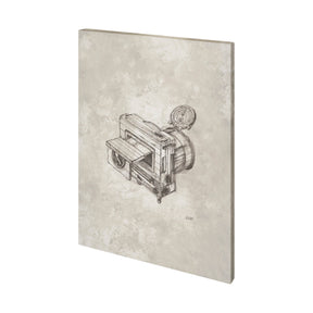 Compass Camera Bronze II by Mercana Studio a Hand Embellished Textured Canvas by Mercana at Eve Furniture