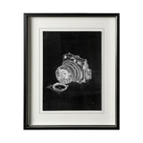 Compass Camera I by Alarm a Hand Embellished Textured Framed Art Print Matted under Glass by Mercana at Eve Furniture