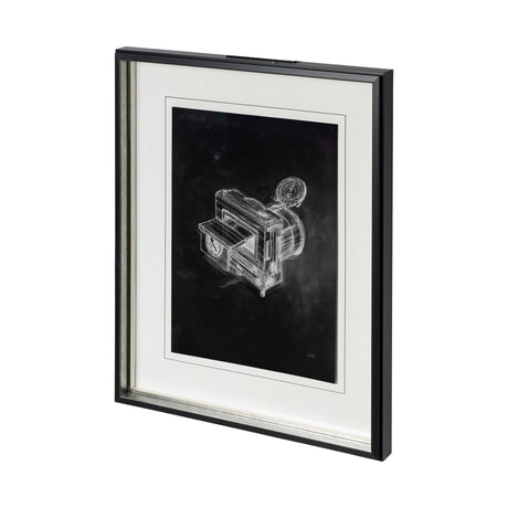 Compass Camera II by Alarm a Hand Embellished Textured Framed Art Print Matted under Glass by Mercana at Eve Furniture