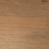 Conan 25" Seat Height Brown Wood Seat Black Metal Frame Counter Stool by Mercana at Eve Furniture