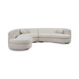 Concord 2 Piece Sectional - Ivory by Classic Home at Eve Furniture