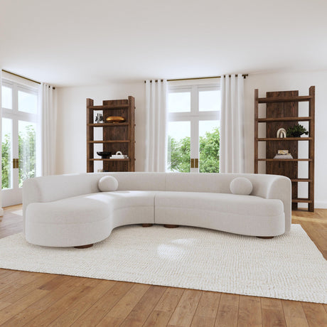 Concord 2 Piece Sectional - Ivory by Classic Home at Eve Furniture