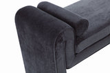 Concord Bench in Black by Manhattan Comfort at Eve Furniture
