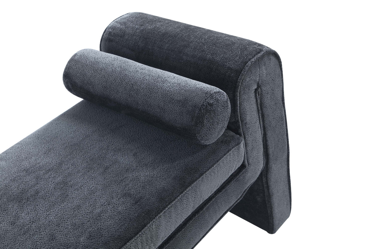 Concord Bench in Black by Manhattan Comfort at Eve Furniture