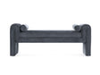 Concord Bench in Black by Manhattan Comfort at Eve Furniture