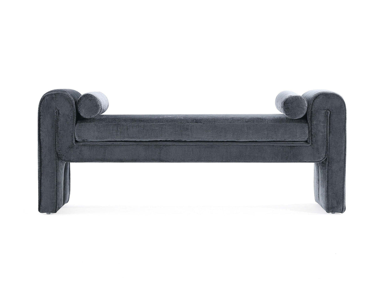 Concord Bench in Black by Manhattan Comfort at Eve Furniture