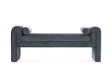 Concord Bench in Black by Manhattan Comfort at Eve Furniture